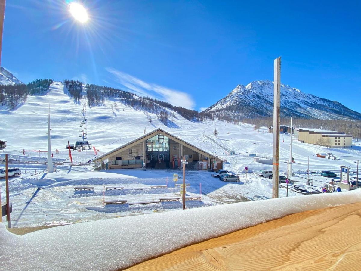Le Janus, Pied Des Pistes, 2 Garages, Terrasse Avec Sauna Montgenèvre Exterior foto