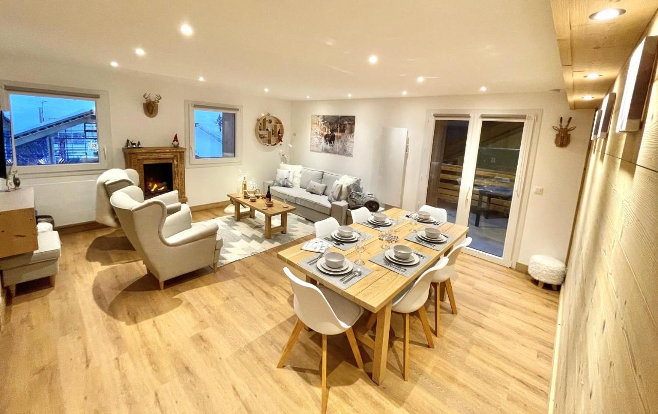 Le Janus, Pied Des Pistes, 2 Garages, Terrasse Avec Sauna Montgenèvre Exterior foto